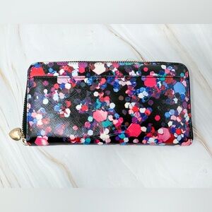 Good condition- Kate Spade New York Grant Lane Lacey Paint Wallet/Purse